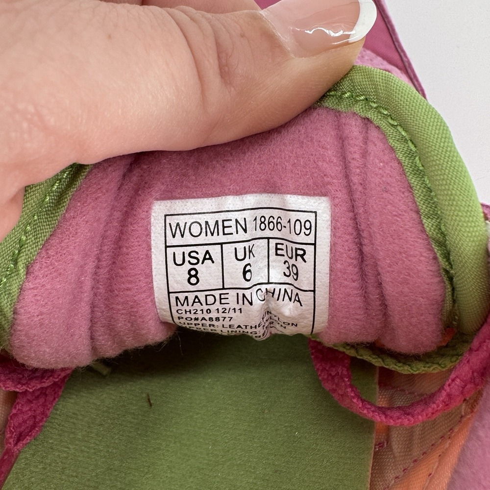 Saucony Jazz Low Pro Womens Sneakers Purple Pink Green Retro Suede Size 8 - Picture 7 of 7